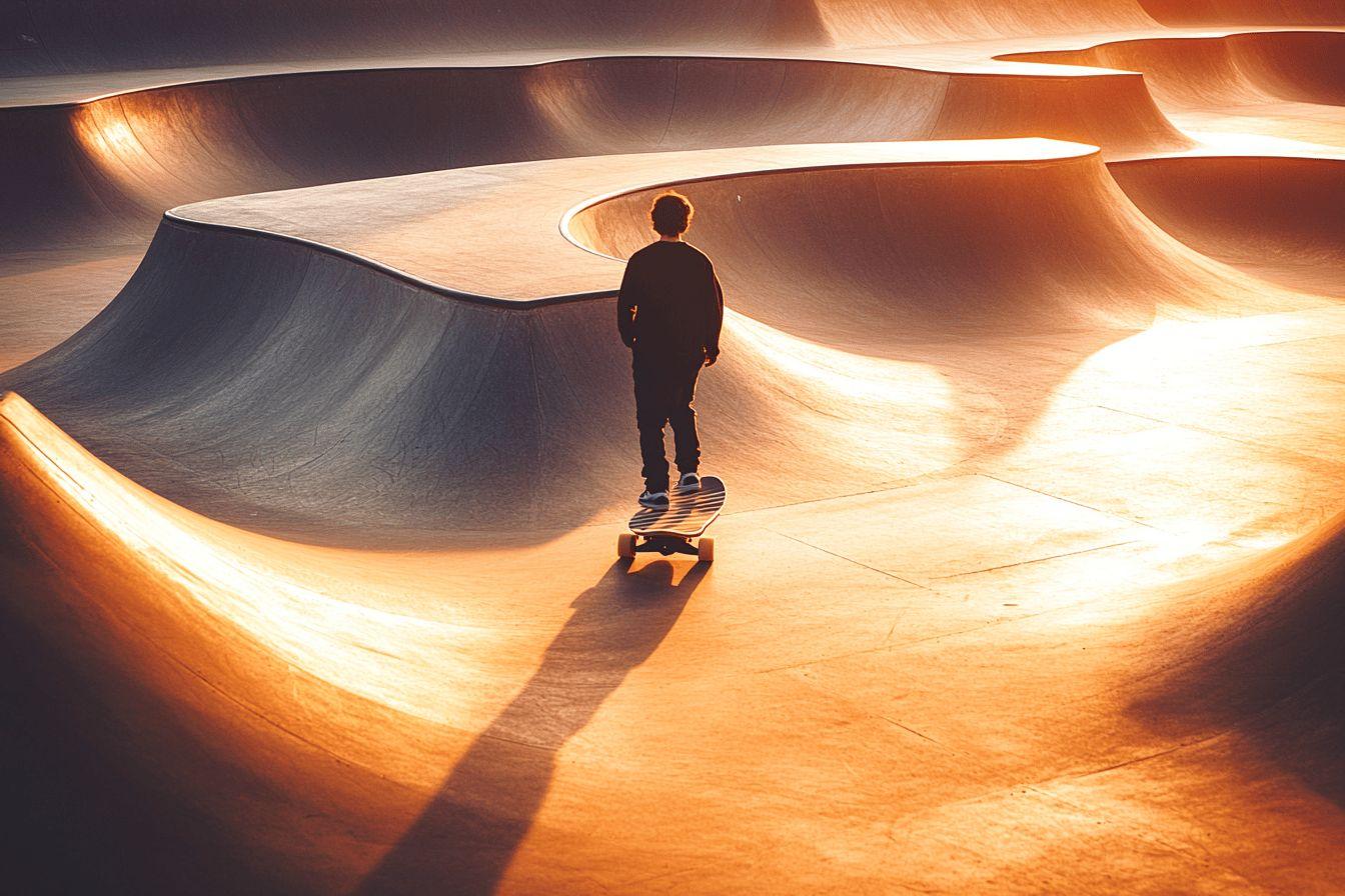 Longboard lumineux : roues pour planches et accessoires de surf