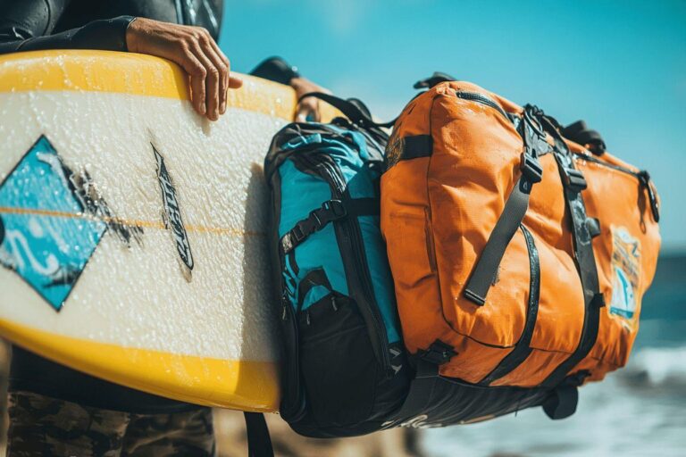 Accessoires de surf essentiels : pack, sac et boardbag pour protéger votre équipement